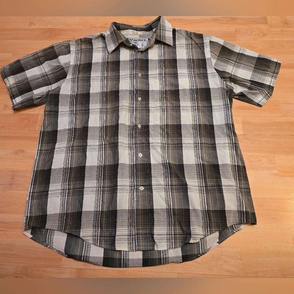 Men’s Avirex Botton Down Short Sleeve Shirt